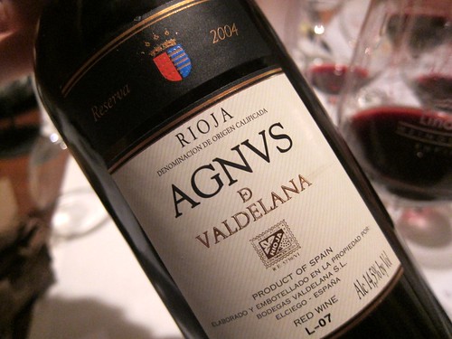 2004 Agnus de Valdelena Reserva from Rioja
