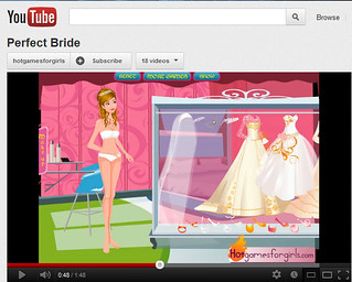 screen shot of a wedding fantasy video game