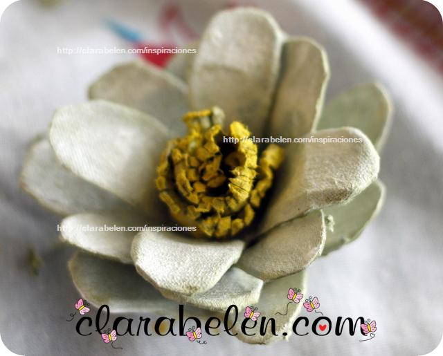 Como hacer flor de loto embalaje o cartones de huevo