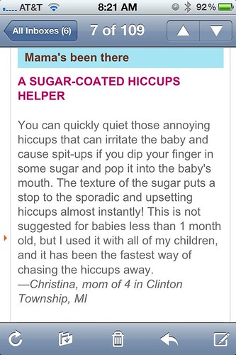 Help get rid of hiccups