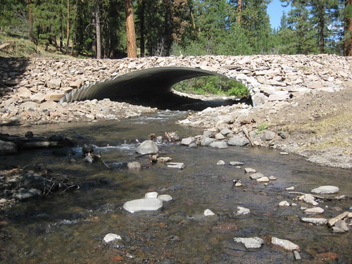 new road-stream crossing Malheur National Forest