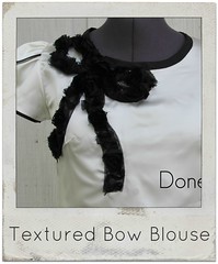how to make a textured bow blouse