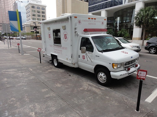 The Salvation Army is providing water throughout Tampa