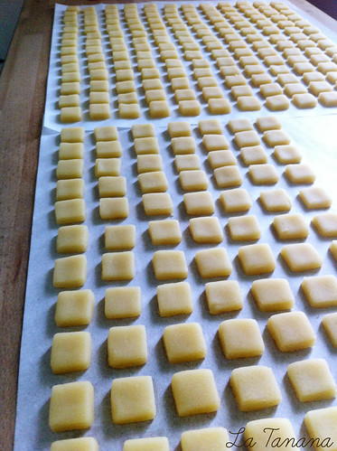 preparación galletas mosaico