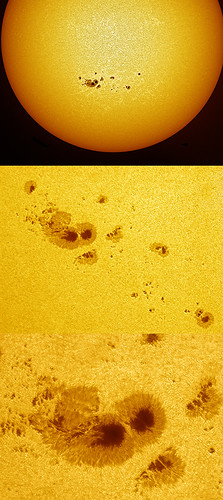 Sunspot group 1520,21 re-process 110712 by Mick Hyde