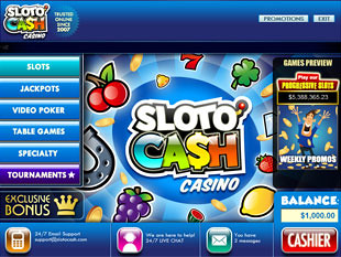 Sloto'Cash Casino Lobby