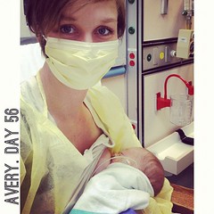 Precautionary isolation for little Avery girl. #nicu #preemie #twins