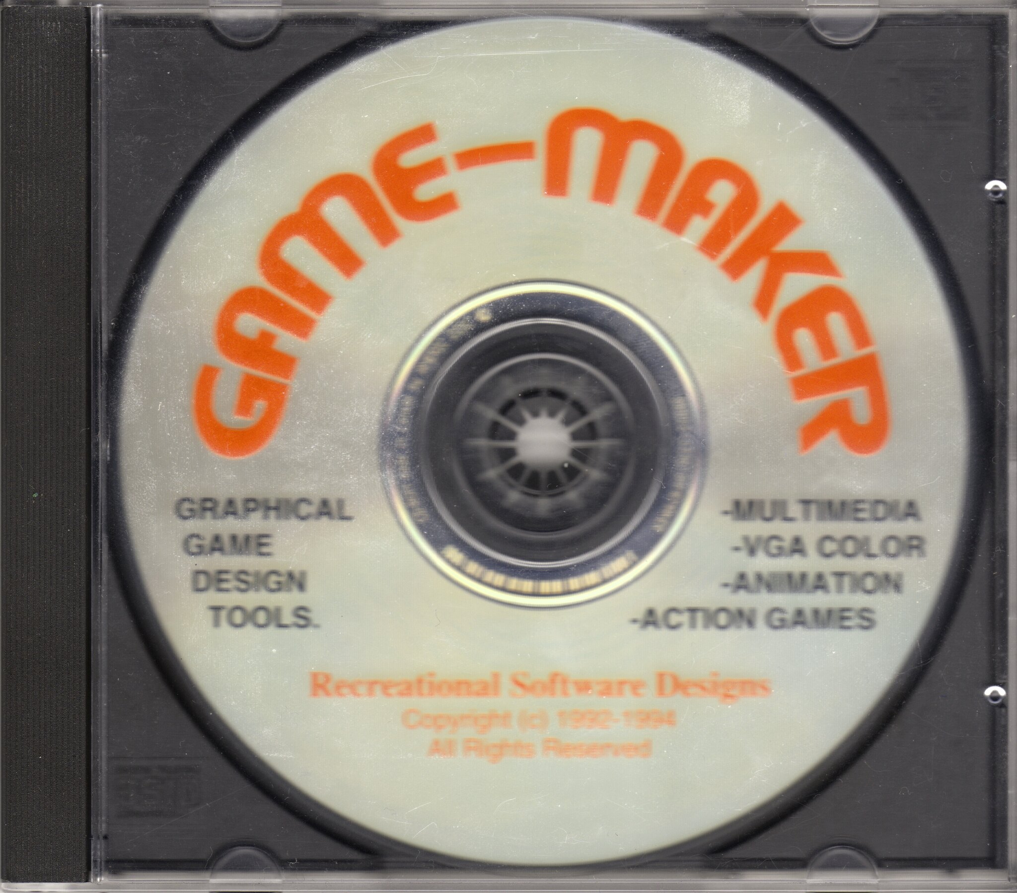Graphical game design tools. Multimedia! VGA color! Animation! Action games!
