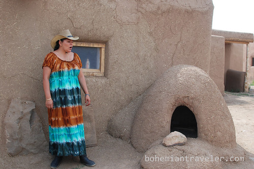 our tour guide at Taos Pueblo