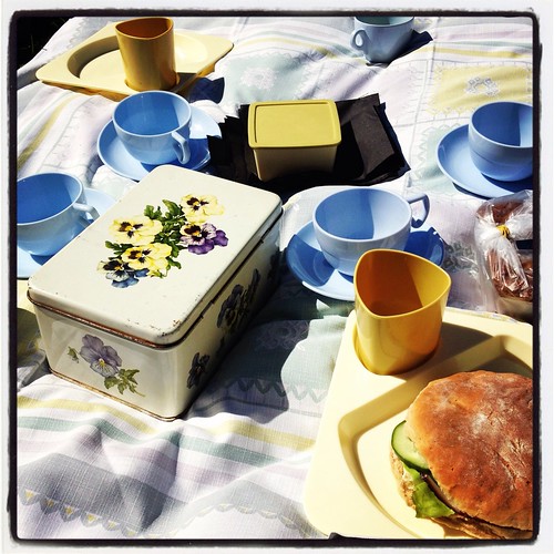 Picknick på bakluckeloppisen i Norrskedika