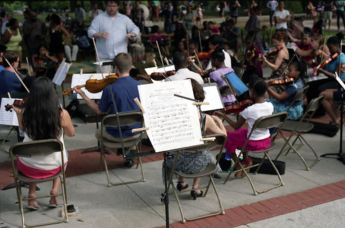 The String Orchestra of Brooklyn, Fort Greene Park, Brooklyn, July 21, 2012