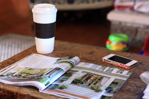 coffee + magazine