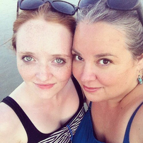 mother and daughter #beach #love #selfportrait #teen #daughter