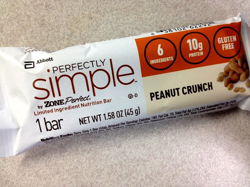 Perfectly Simple Zone Peanut Crunch bar