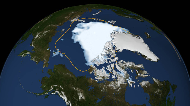 Arctic Sea Ice Shrinks To New Low In Satellite Era