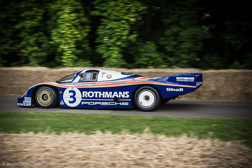 Heritage Porsche Group C on the 2012 Goodwood Festival of Speed.