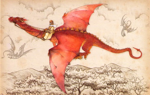 Red Dragon postcard
