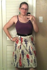 Oversized Skirt Refashion - After