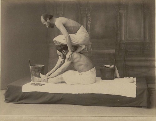 Massage In Baths of Tbilisi 1890 by Art & Vintage