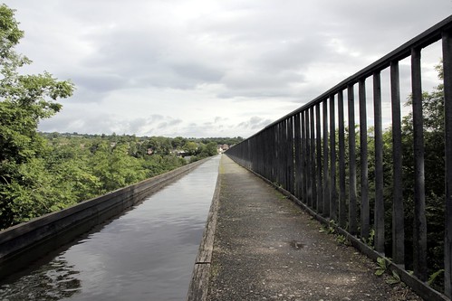 The view from the English end of the Pontcysyllte Aqueduct