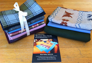Pendleton wool FQ set + quilt kit