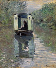 Claude Monet, French, 1840–1926. The Studio Boat, 1876. Oil on canvas. Photo: © 2012 The Barnes Foundation