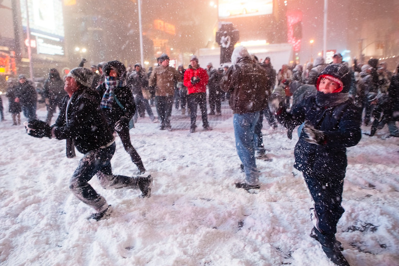 2009 Times Square Snowball Fight