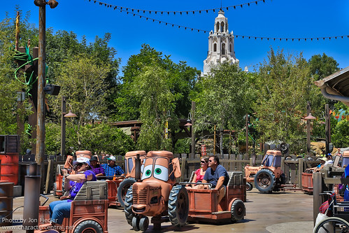 Disneyland July 2012 - Riding Mater's Junkyard Jamboree