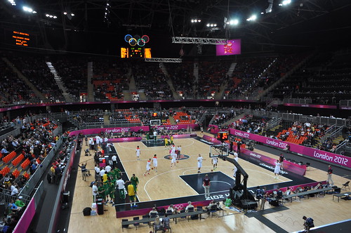 Baloncesto España - Brasil vs Londres 2012 - Vista de la pista