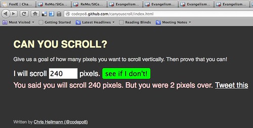 Can you scroll?