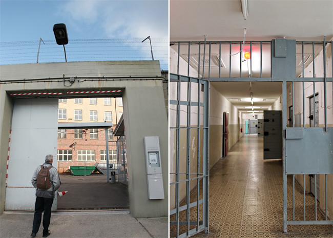 Hohenschönhausen Prison gate corridor
