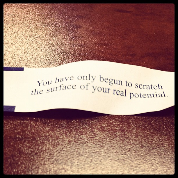 Sometimes God chooses to speak through a fortune cookie.