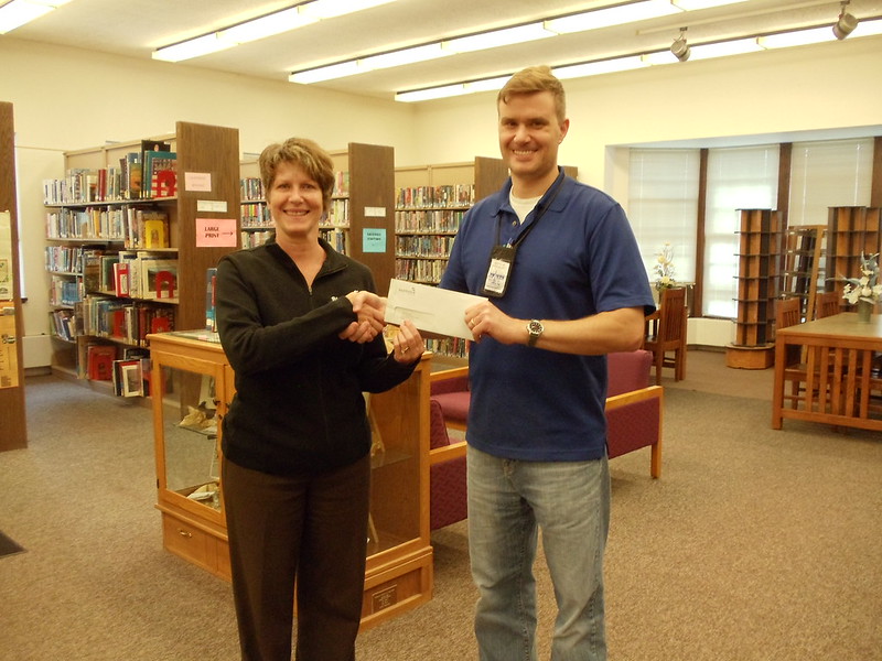 Summit Credit Union granted the library $2,500 for our renovation