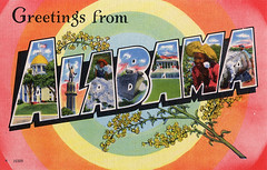 Alabama Large Letter Postcards