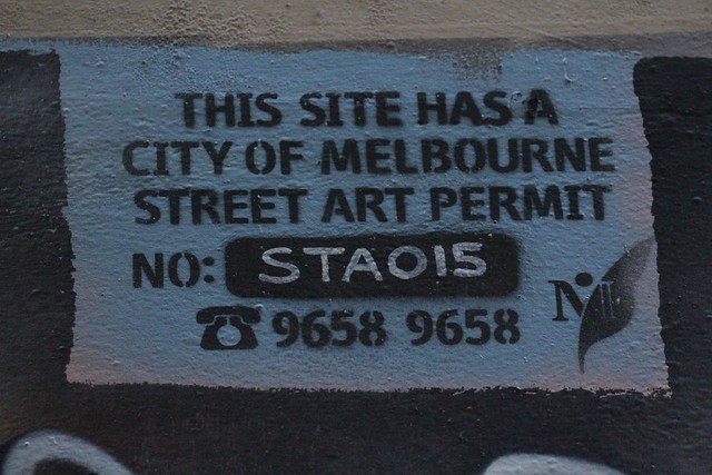Melbourne Street Art Permit