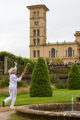 The 2012 Olympic Torch Relay at Osborne House, Isle of Wight.