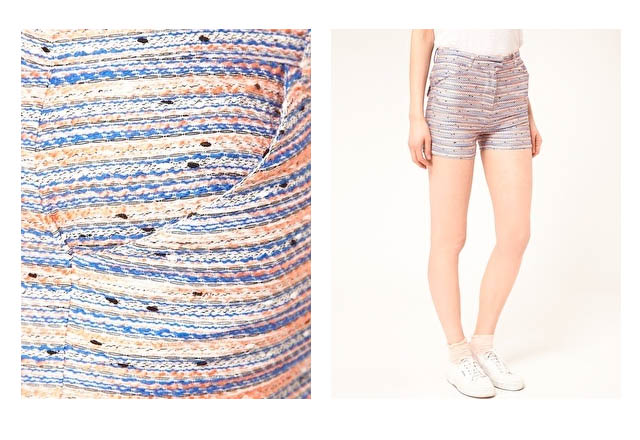 brocade printed shorts, fair vanity fair trade, rachel mlinarchik, fashion blog