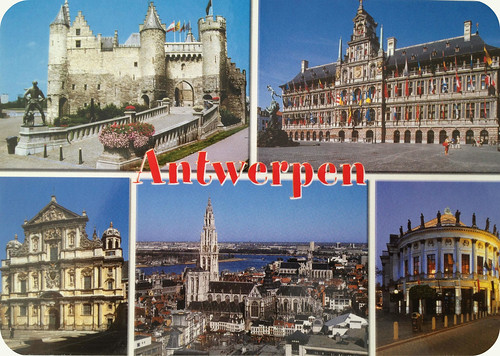 Antwerp postcard send as official on August 18, 2012 by FaeSarah