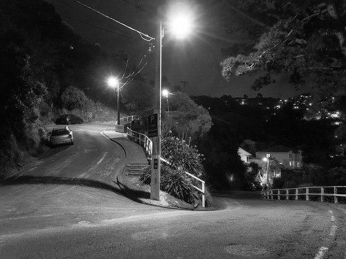 2/5 photos of dark winding streets by Lester Ralph Blair