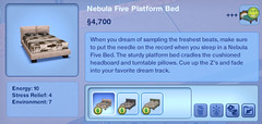Nebula Five Platform Bed