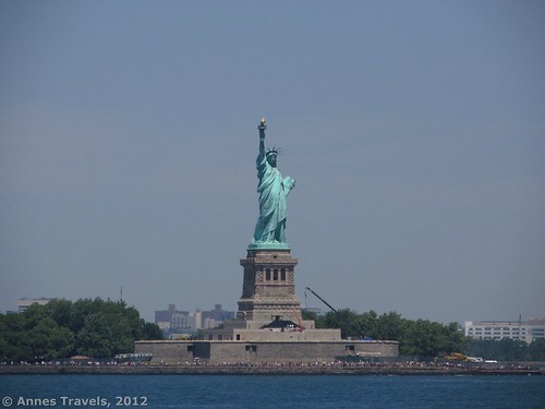 The Statue of Liberty seen from the Staten Island Ferry