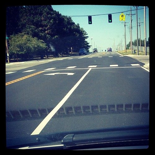 JPAD: 27: on the road. Driving on the newly paved road taking Alex to hip hop.
