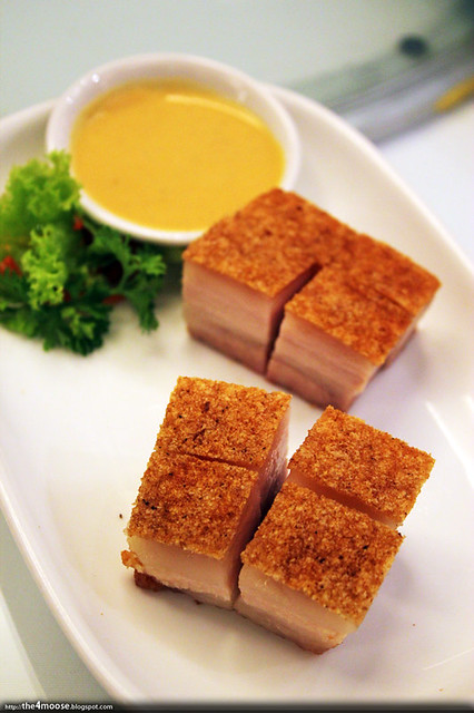 The Cathay Restaurant - Crispy Roast Pork with Mustard Dip