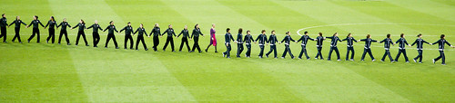 London 2012 - The women football medallists