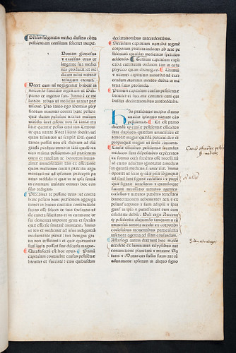 Manuscript initial in Gentilis Fulginas: Consilium contra pestilentiam