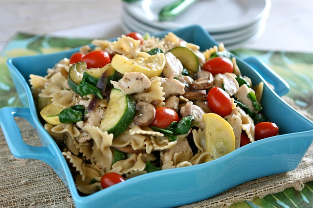 Sauteed Vegetable and Chicken Pasta 002