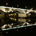 A bridge at night
