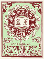 San Francisco Zine Fest silkscreened print
