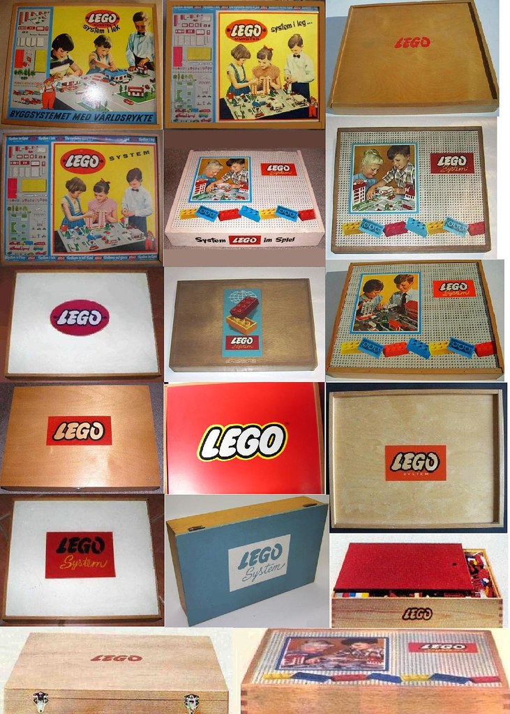 Lego Medium Wooden Vintage Storage Box