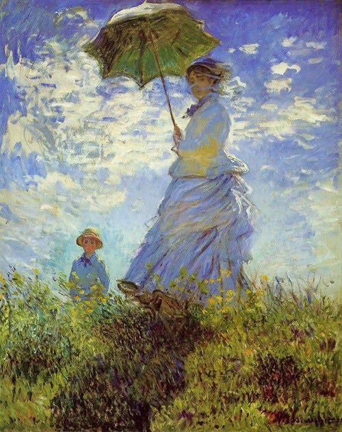 p Claude Monet (1840-1926)_  The Walk, Woman with a Parasol 1875